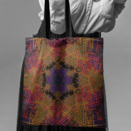 Weave Mandala Gelb Orange und Lila