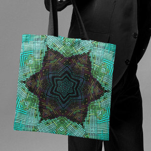 Weave Mandala Green Blue und Lila