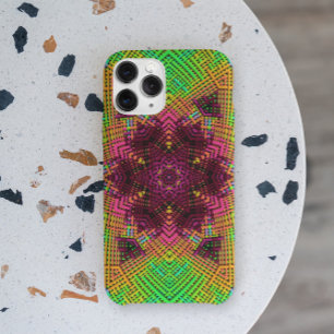 Weave Mandala Green Orange und Pink Case-Mate iPhone Hülle