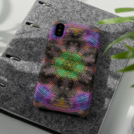 Weave Mandala Green Pink und Blue Case-Mate iPhone Hülle
