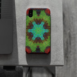 Weave Mandala Green Red und Blue Case-Mate iPhone Hülle