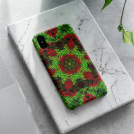 Weave Mandala Green und Red Case-Mate iPhone Hülle