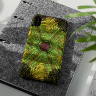 Weave Mandala Green Yellow und Red Case-Mate iPhone Hülle