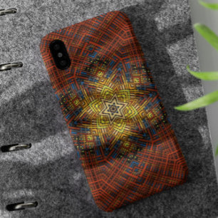 Weave Mandala Orange Gelb und Blau Case-Mate iPhone Hülle
