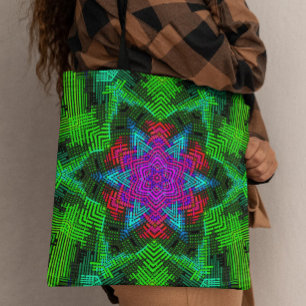 Weave Mandala Pink Blue und Green