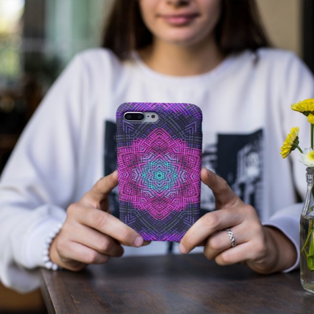 Weave Mandala Pink Lila und blau Case-Mate iPhone Hülle (Von Creator hochgeladen)