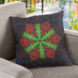 Weave Mandala Red Green und Blue Kissen