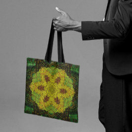 Weave Mandala Yellow Green und Orange