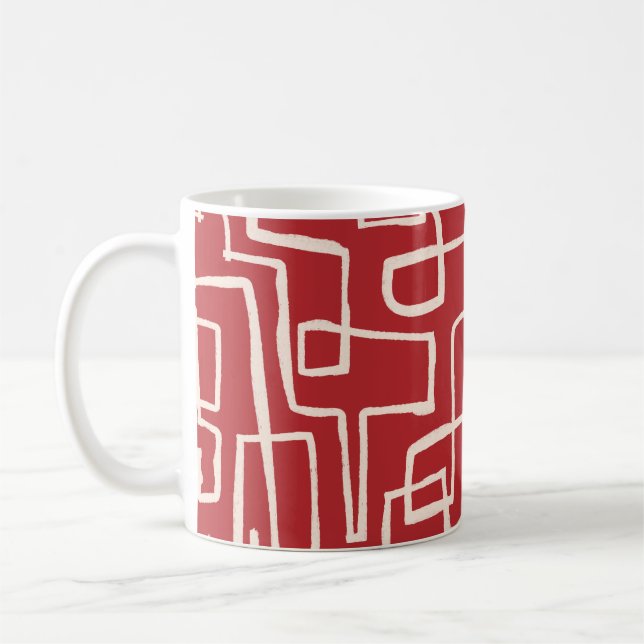 Weave Sive Red White Kaffeetasse (Links)