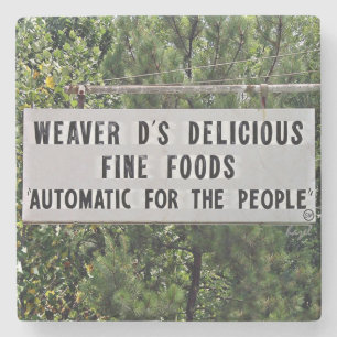 Weaver D's, Athen, Georgien, Marmorstein Untersetz Steinuntersetzer