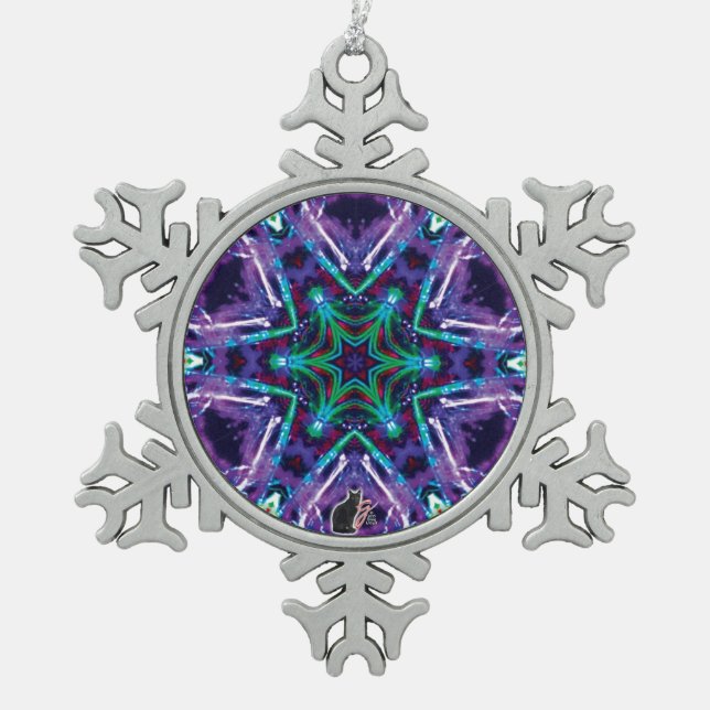 Weaver Kaleidoskop Snowflake Ornament (Vorderseite)