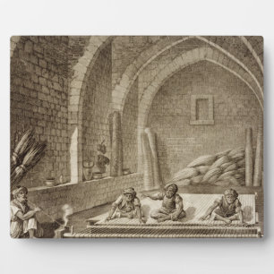 Weaving a Rug, from Volume II Arts and Trades of ' Fotoplatte