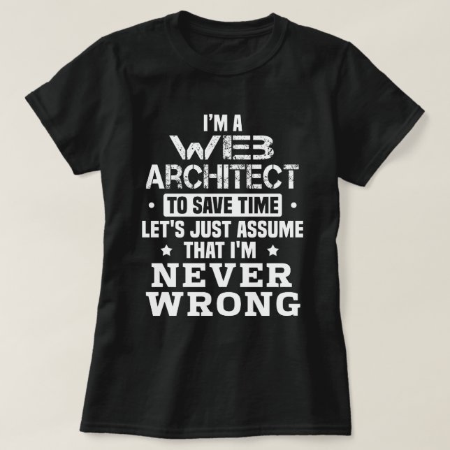 Web Architect T-Shirt (Design vorne)