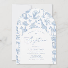 Web Boy Baptism Safari Chinoiserie Einladung