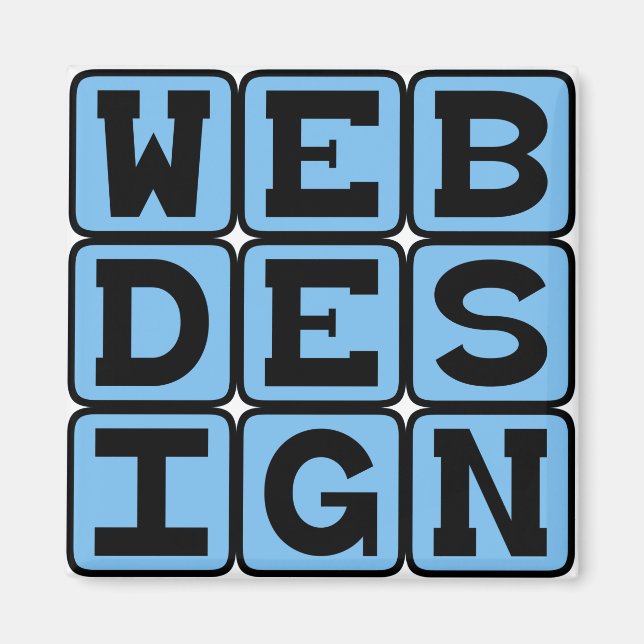 Web-Design, Gebäude-Websites Magnet (Vorne)