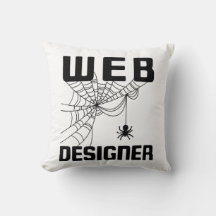 Web Designer Design Website Developer Spider Kissen