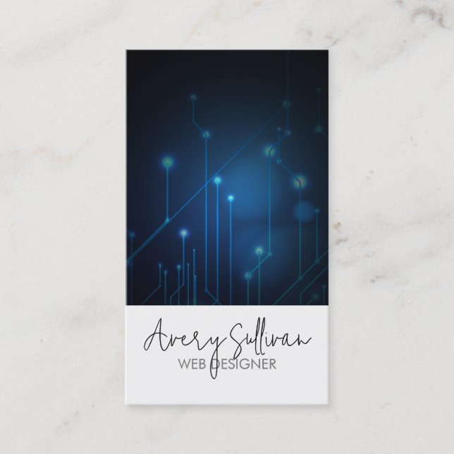 Web Designer Electronic Circuits  Visitenkarte (Vorderseite)