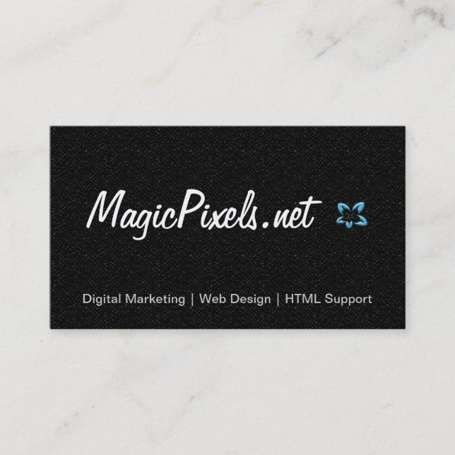 Web-Designer Visitenkarte (Vorderseite)