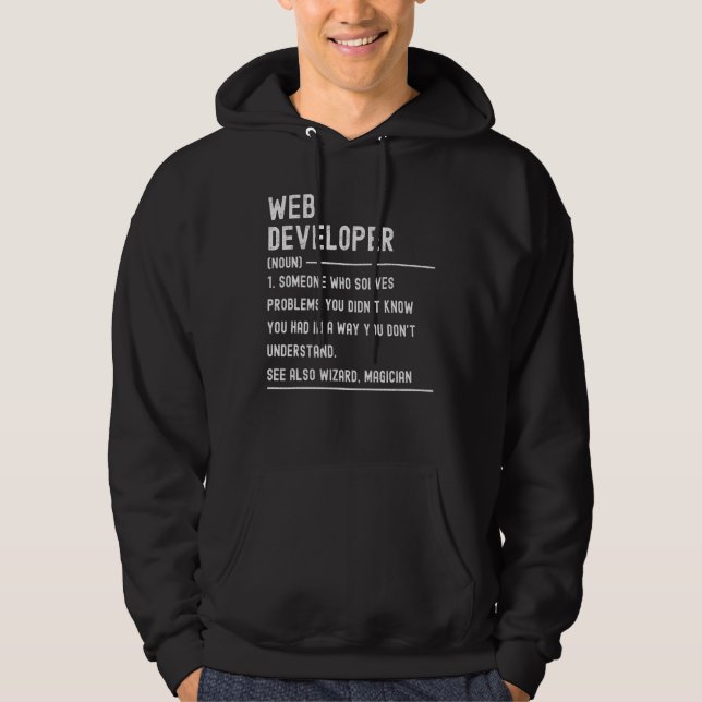 Web Developer Definition Shirts Funny Job Title (Vorderseite)