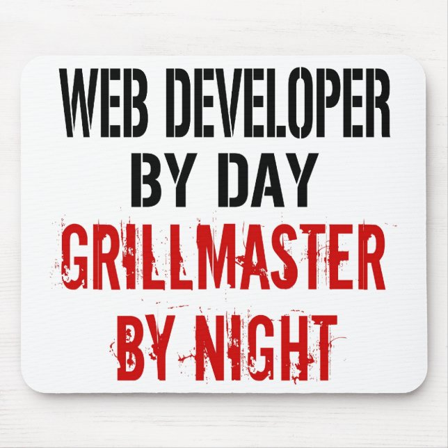 Web Developer Grillmaster Mousepad (Vorne)