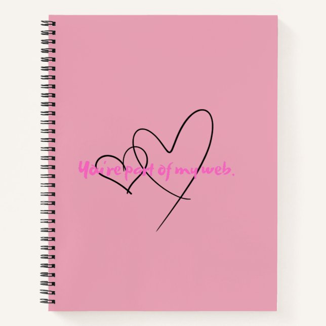 Web In - Kunst Versteckte Kraft Notizbuch (Vorderseite)