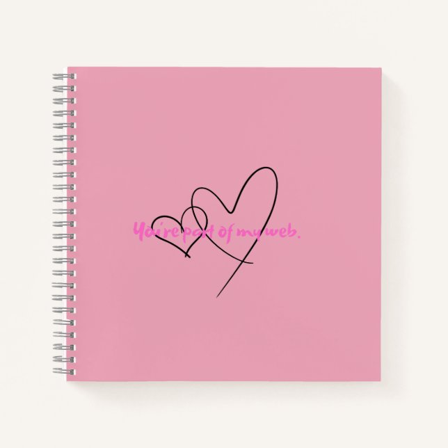 Web In - Kunst Versteckte Kraft Notizbuch (Vorderseite)