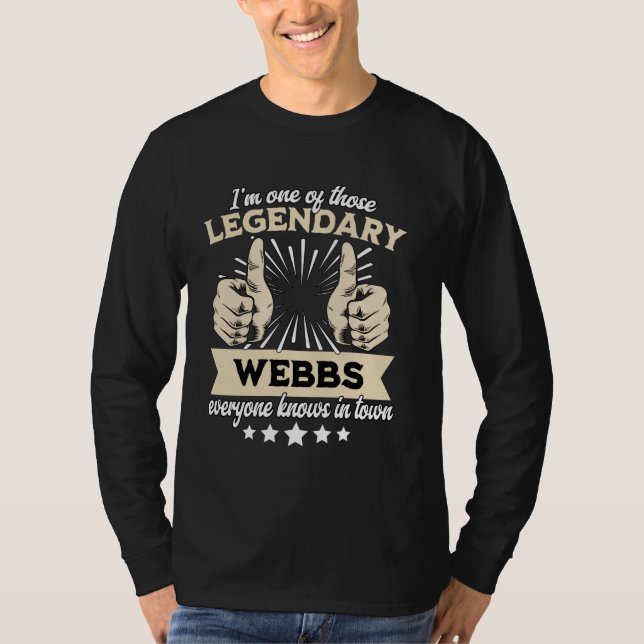 Web-Nachname-Webb-Nachname-Webb-Webb T-Shirt (Vorderseite)