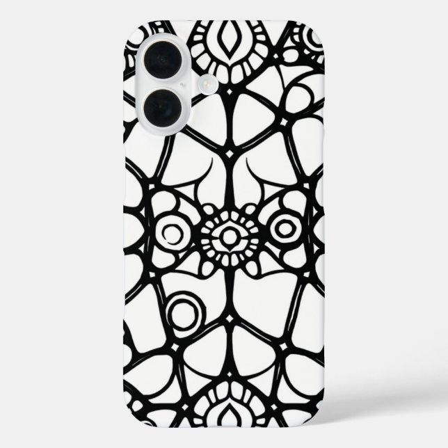 Web of Wonder: Ein Mesmerisierender Doodle Case-Mate iPhone Hülle (Rückseite)