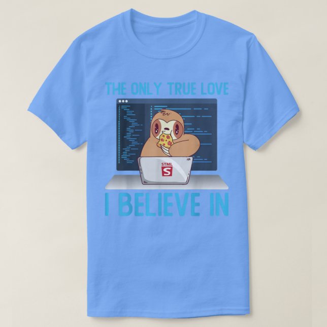 Web-Programmierer Software Entwickler Pizza Lover  T-Shirt (Design vorne)