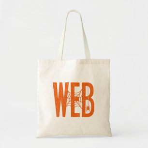 Web-Spinner-Halloween-Linolschnitt-Design Tragetasche