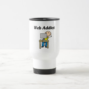 Web Sucht T-Shirts und Geschenke Reisebecher