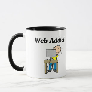 Web Sucht T-Shirts und Geschenke Tasse