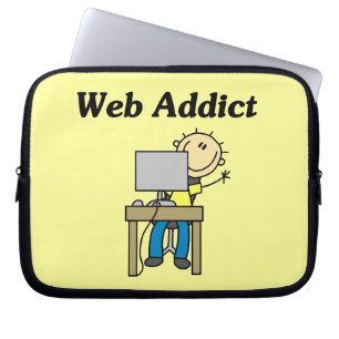 Web-Süchtiger Laptopschutzhülle