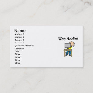Web-Süchtiger Visitenkarte