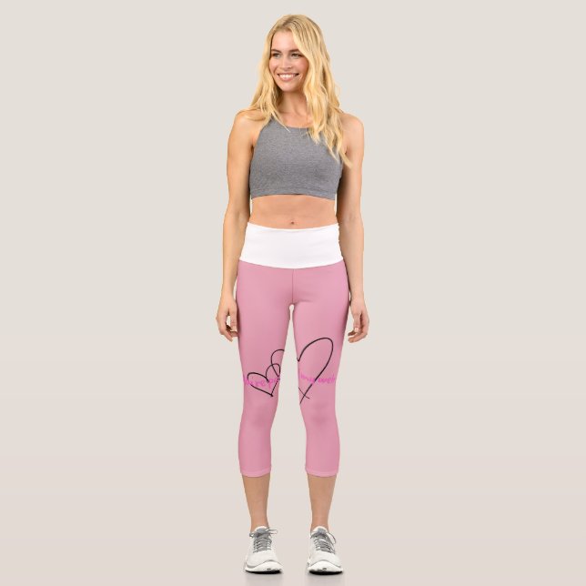 Web Within – Kunst der verborgenen Stärke Capri Leggings (Vorderseite)