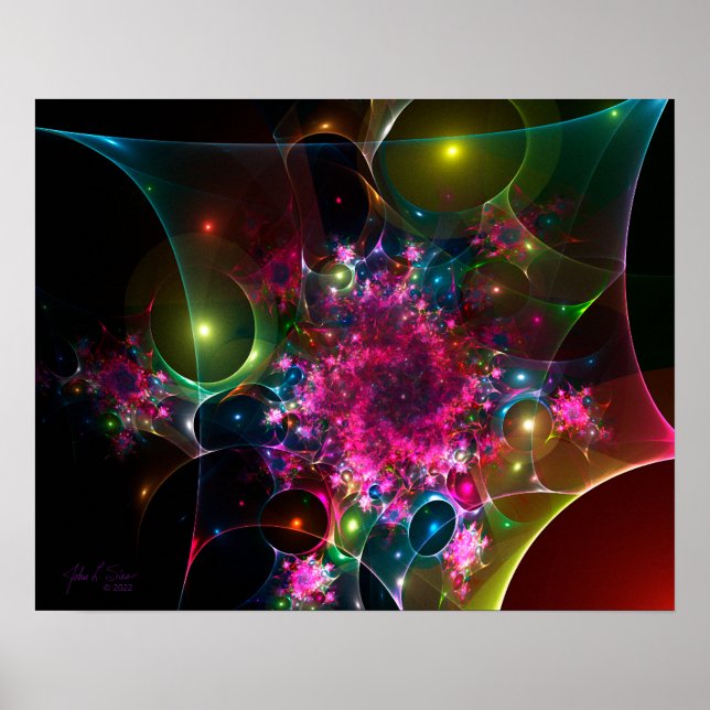 Webb04 20x16-Fraktal Poster (Vorne)