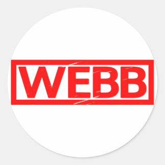 Webb Briefmarke Runder Aufkleber