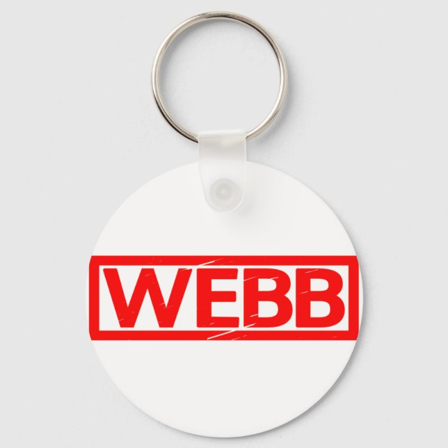 Webb Briefmarke Schlüsselanhänger (Vorderseite)