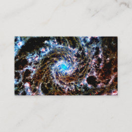 Webb Rainbow Spiral Galaxy Visitenkarte