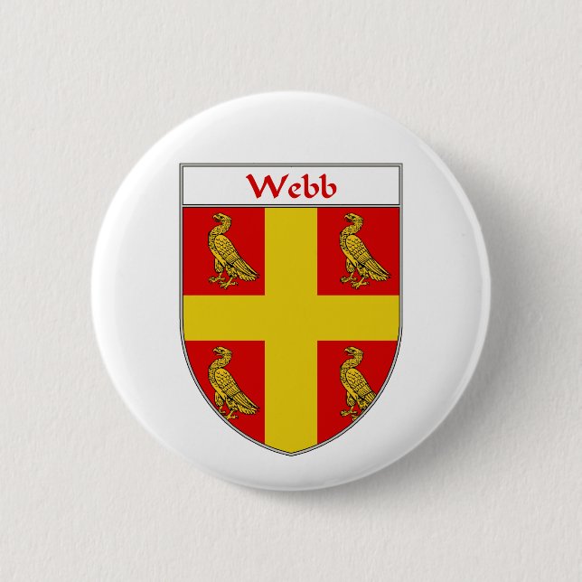 Webb Wappen/Familienwappen Button (Vorderseite)