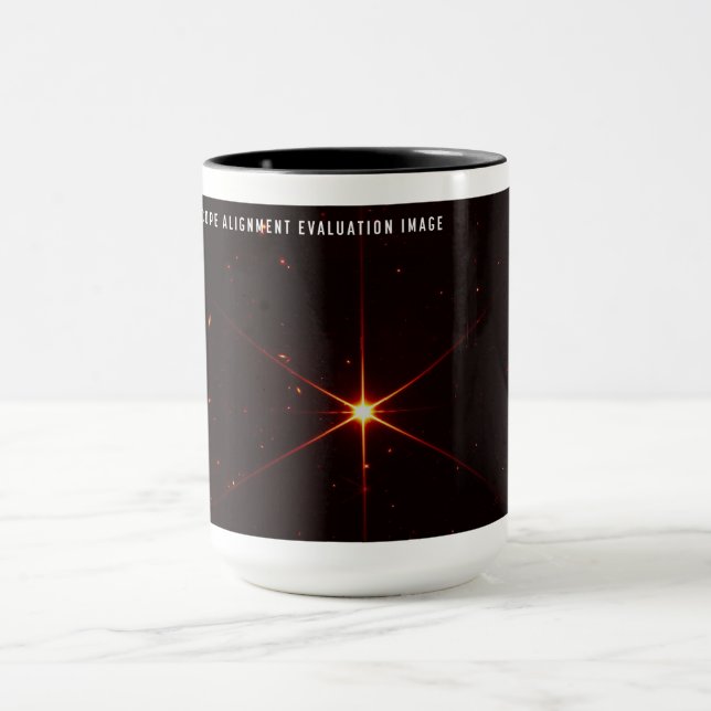 Webb-Weltraumteleskop, Ein Starry Guide to Alignme Tasse (Zentrum)