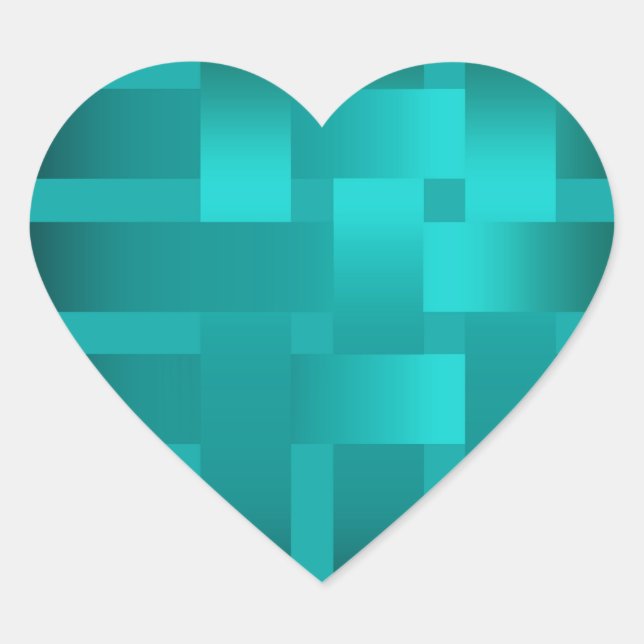 Webbänder Herz-Aufkleber (Vorderseite)