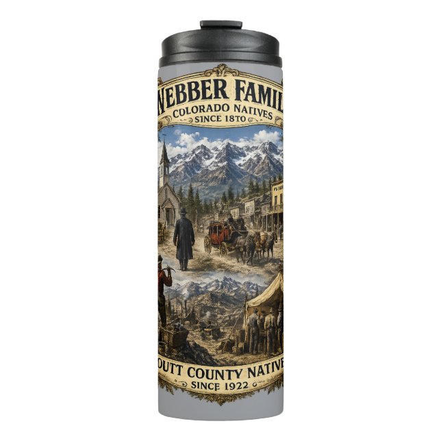 Webber Familienzusammenkunft Thermosbecher (Vorderseite)