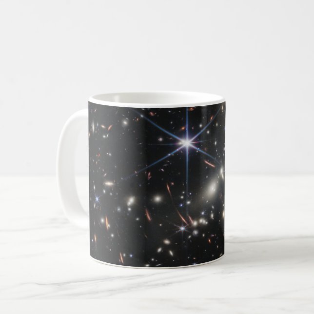 WebbS erste tiefe Feldansicht des Universums Kaffeetasse (Vorderseite Links)