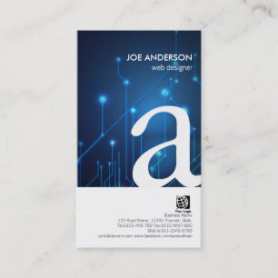 Webdesigner: Fett-Monogramm-Schaltkreise für die V Visitenkarte