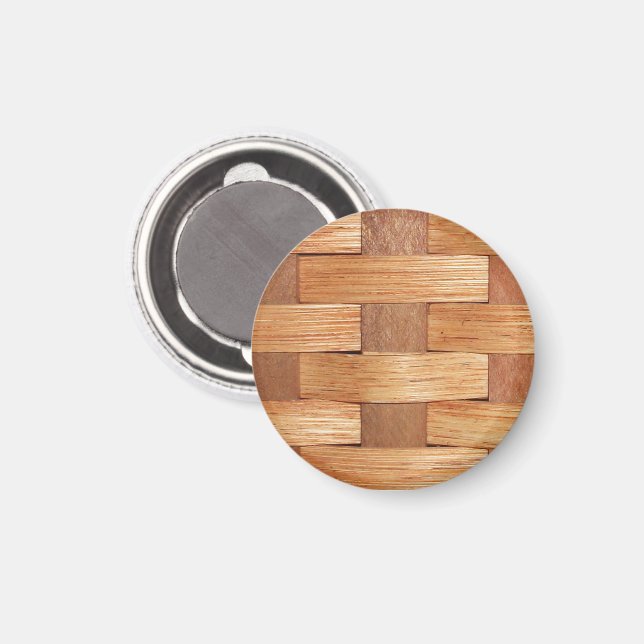 Webenskorb, Korbmuster Magnet (Vorderseite/Rückseite)