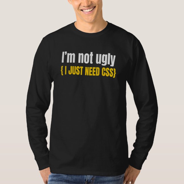 Webentwickler Css Website Programmierer Coder Comp T-Shirt (Vorderseite)
