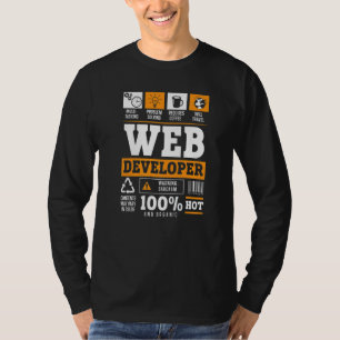 Webentwickler IT-Mann Computer-Webseiten-Entwicklu T-Shirt