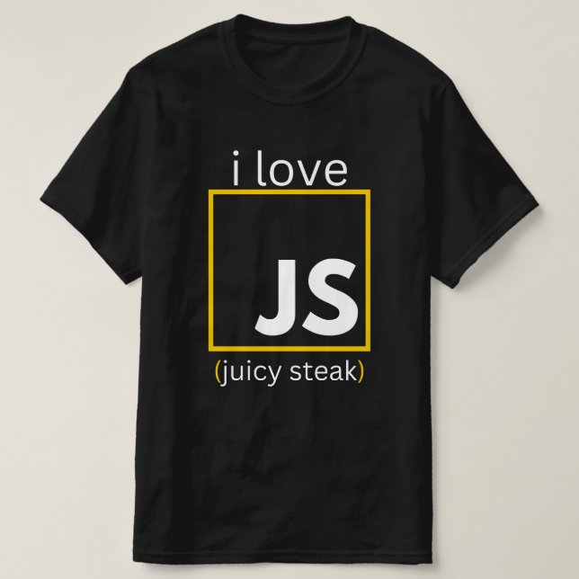 Webentwickler JavaScript-lustige Programmierung T-Shirt (Design vorne)