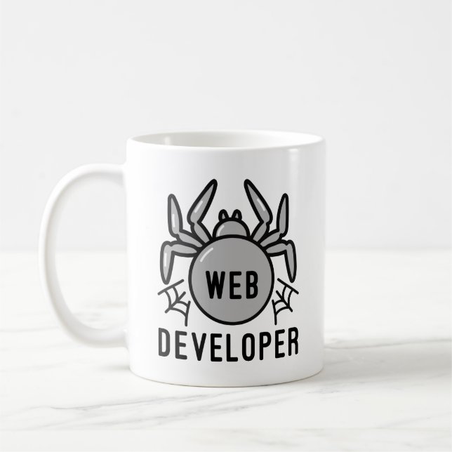 Webentwickler Kaffeetasse (Links)